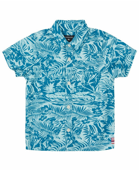 Camiseta Quiksilver de botones de niño Hi Natures Gift Woven Boy