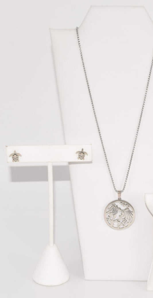 Set de pantallas,cadena amantes al mar stainless Steel