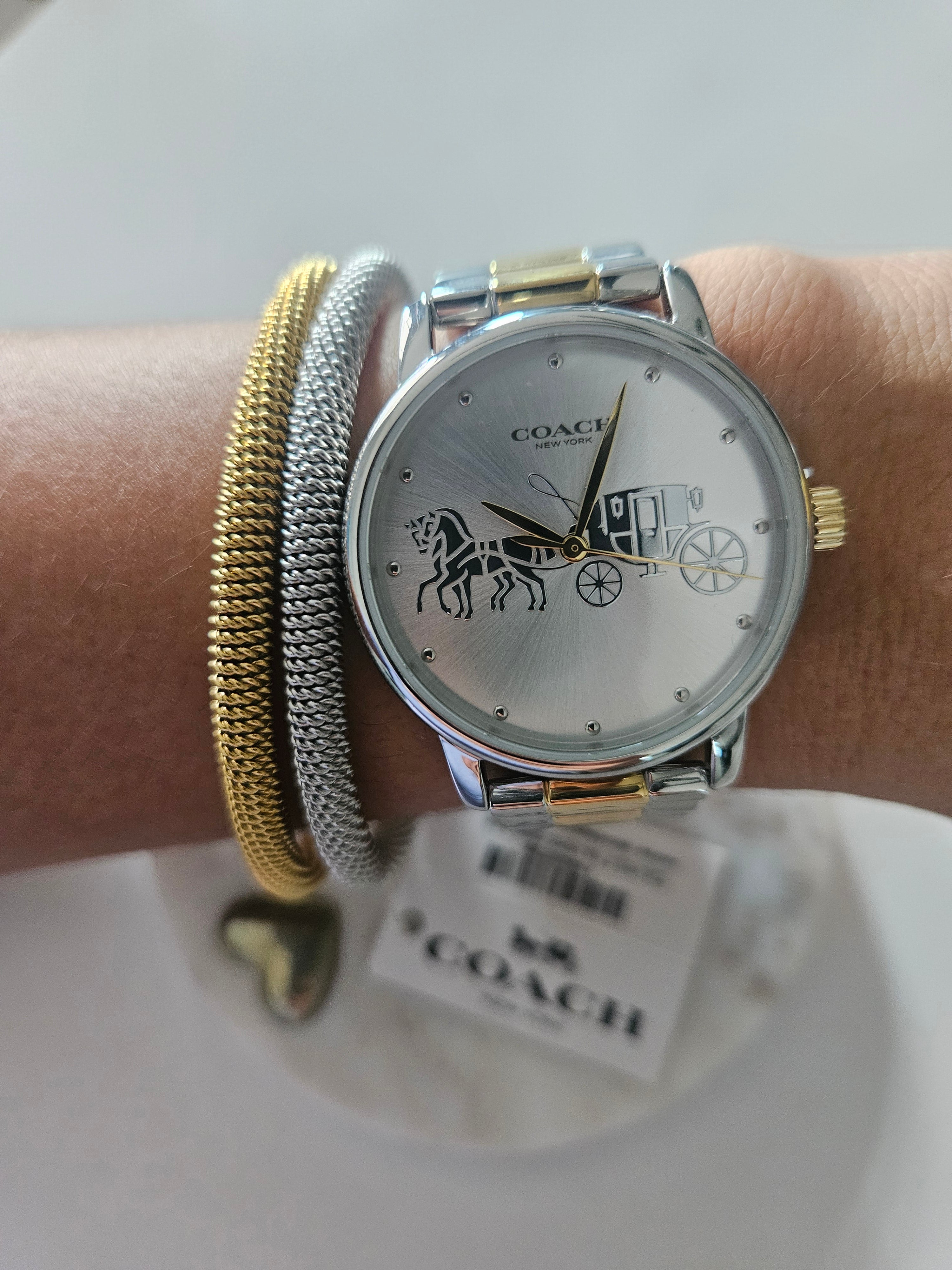 Reloj Coach oro,plata