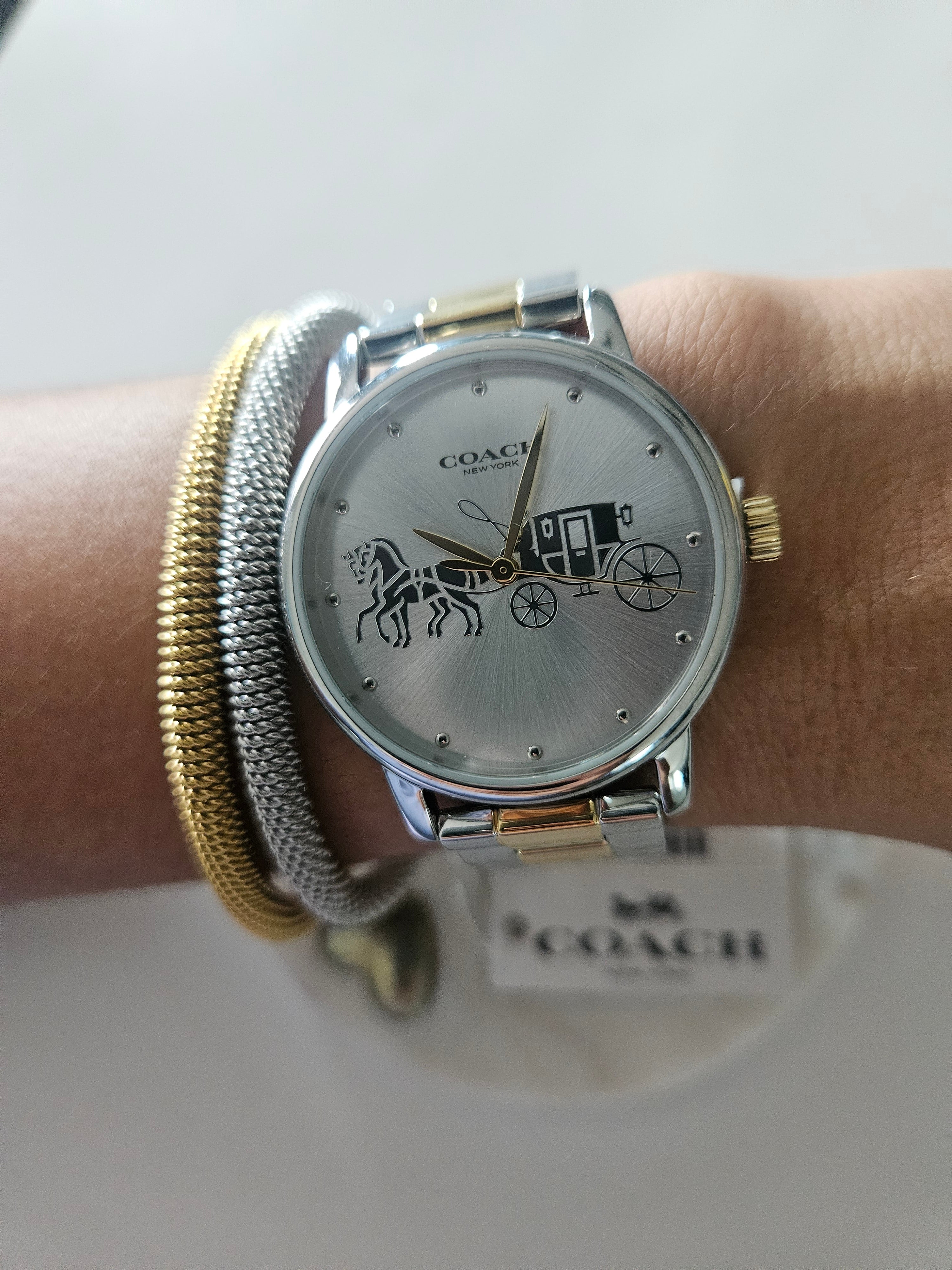 Reloj Coach oro,plata