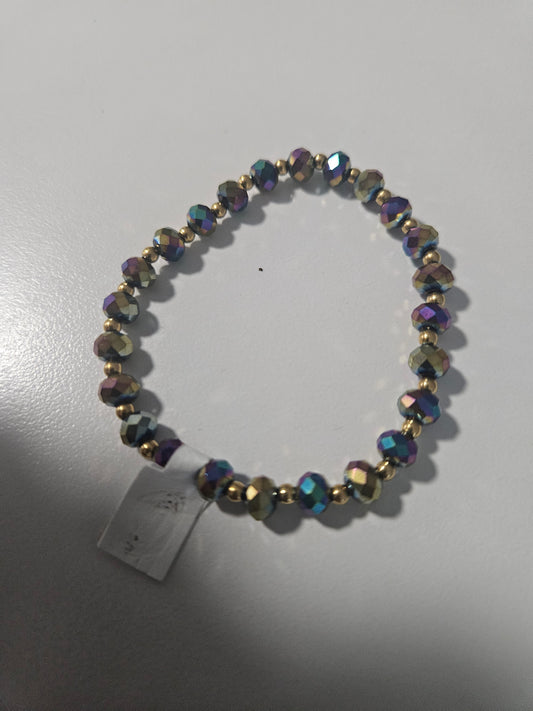 Pulsera violeta tornasol stainless steel