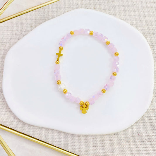 Pulsera elástico. Motivo religioso
