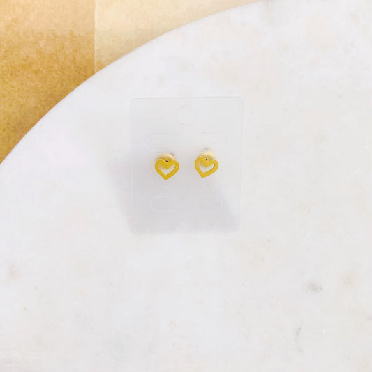 Pantalla oro corazon vacío