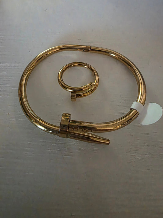 Set de Pulsera,Sortija Stainless Steel