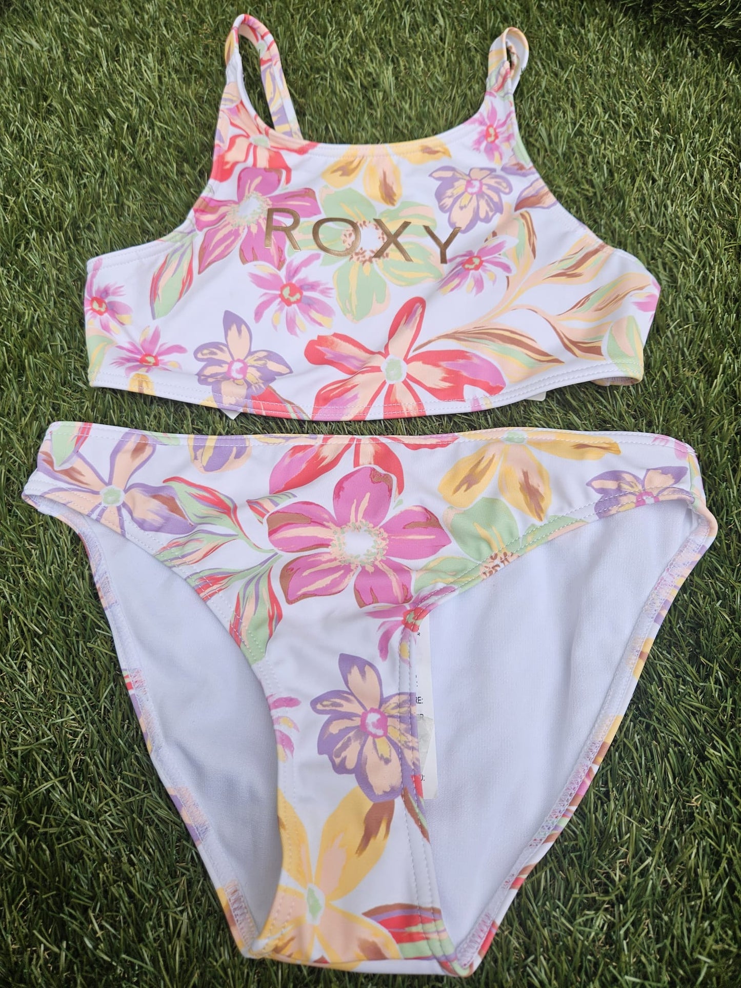 Traje Baño Roxy Tropical Time Crop Top Set