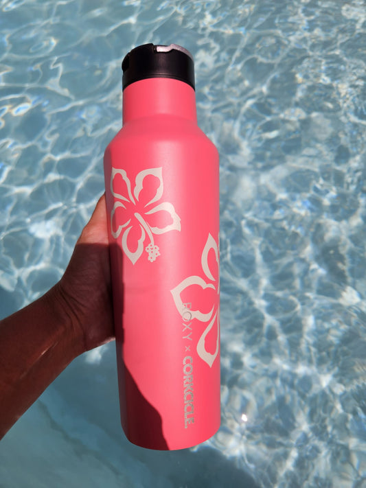 Botella Corkcicle de 24 onzas, colaboración con Roxy