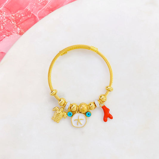 Pulsera Bangle motivo del mar
