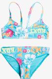 Conjunto de bikini bralette de dos piezas Flower Vintage Power de niña.
