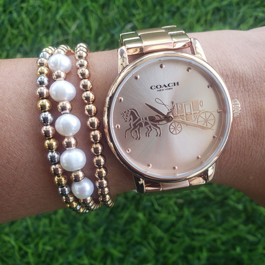 Reloj Coach color Rose Gold