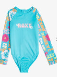 Traje Baño Roxy de Niña Flojera Vintage PowerPoint Onesie. Corre pequeño