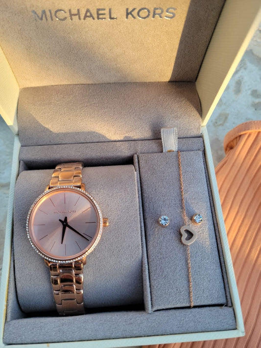 Reloj Michael Kors Set Rose Gold