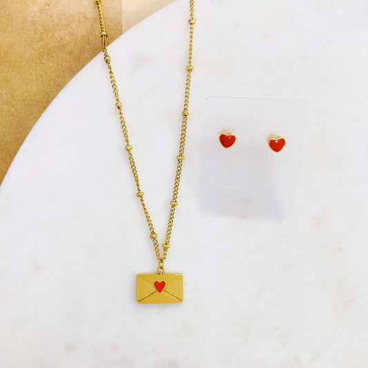 Set de Cadena,pantallas en forma de corazon