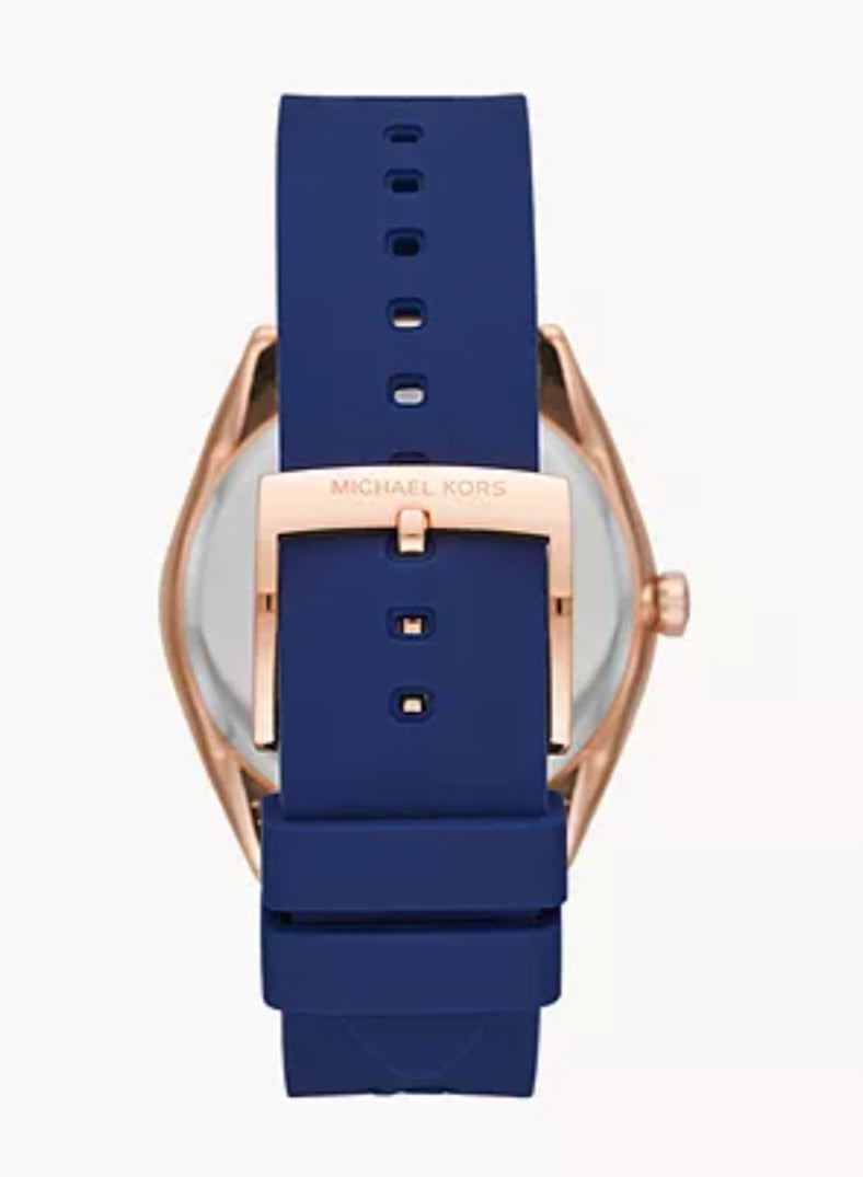 Reloj Michael kors Jan Three-Hand Navy Silicone Watch