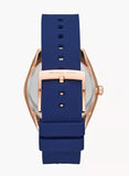 Reloj Michael kors Jan Three-Hand Navy Silicone Watch