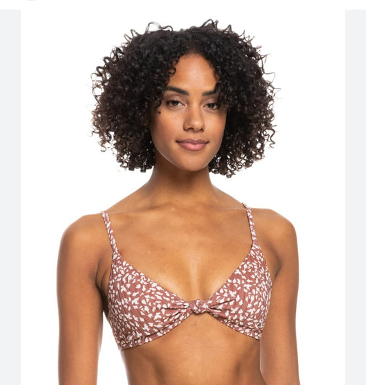 Top Roxy de bikini anudado acanalado Love The Surf