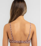 Top Roxy de bikini anudado acanalado Love The Surf