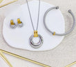 Set cadena,pantallas,pulsera bangle