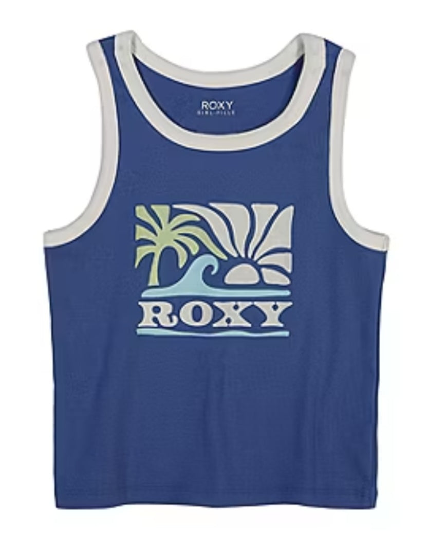 Roxy Tank Top niña. Big Kid Girl Crew Neck short size 12/14 y 16. Le sirve a una mujer size Xs,S