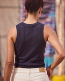 Tank Top Roxy cropped top phantom