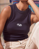 Tank Top Roxy cropped top phantom