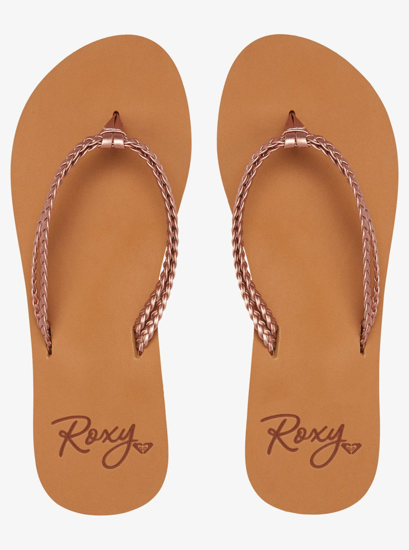 Sandalias Roxy Costas-902 Brown Overflow/Brun