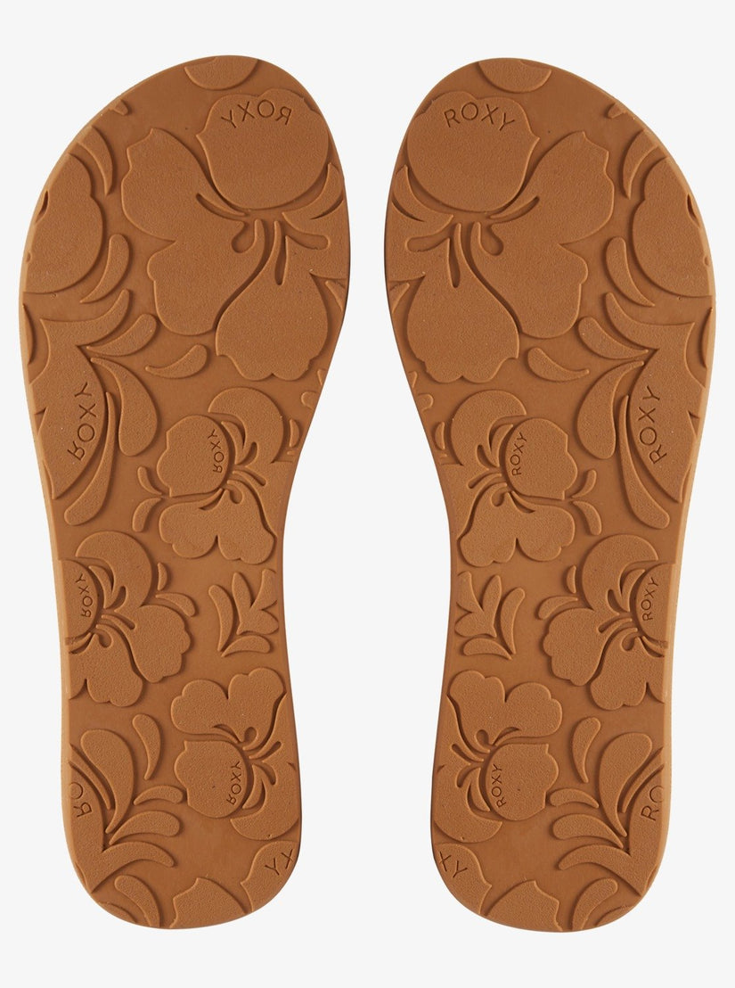 Sandalias Roxy Costas-902 Brown Overflow/Brun