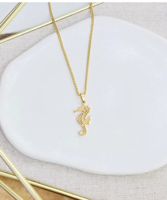 Cadena Caballito del Mar sencillo. Stainless Steel