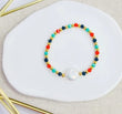 Pulsera de perla,colores